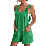 Effortless Summer Style – Sleeveless Pocketed Romper for Women