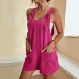 Effortless Summer Style – Sleeveless Pocketed Romper for Women