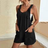 Effortless Summer Style – Sleeveless Pocketed Romper for Women