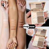 Glow Perfect Bronzer & Highlighter Duo – Matte Finish, Waterproof & Long-Lasting