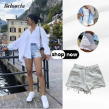 Y2K High-Waist Ripped Denim Shorts – Summer’s Must-Have Trend