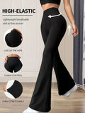 Chic High-Waist Flared Pants – Effortless Slim Fit
