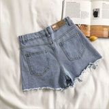 Y2K High-Waist Ripped Denim Shorts – Summer’s Must-Have Trend