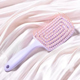 Fast-Glow Detangling Hair Brush – Scalp Massage & Quick Dry Styling Tool
