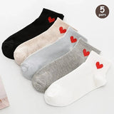 Women’s Cartoon Teddy Bear Ankle Socks – 5/10/20 Pairs Set