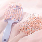 Fast-Glow Detangling Hair Brush – Scalp Massage & Quick Dry Styling Tool