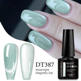 Cat Magnetic Gel Nail Polish – Pink & Silver Glitter Moonlight Effect (7ml, UV/LED Soak-Off)