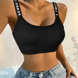 Seamless Sports Crop Top – Wide Strap Yoga & Fitness Bra