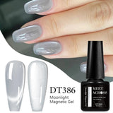 Cat Magnetic Gel Nail Polish – Pink & Silver Glitter Moonlight Effect (7ml, UV/LED Soak-Off)