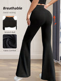Chic High-Waist Flared Pants – Effortless Slim Fit