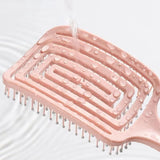 Fast-Glow Detangling Hair Brush – Scalp Massage & Quick Dry Styling Tool