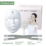 7 Colors LED Facial Therapy Mask – Rejuvenation, Anti-Aging & Skin Glow Device