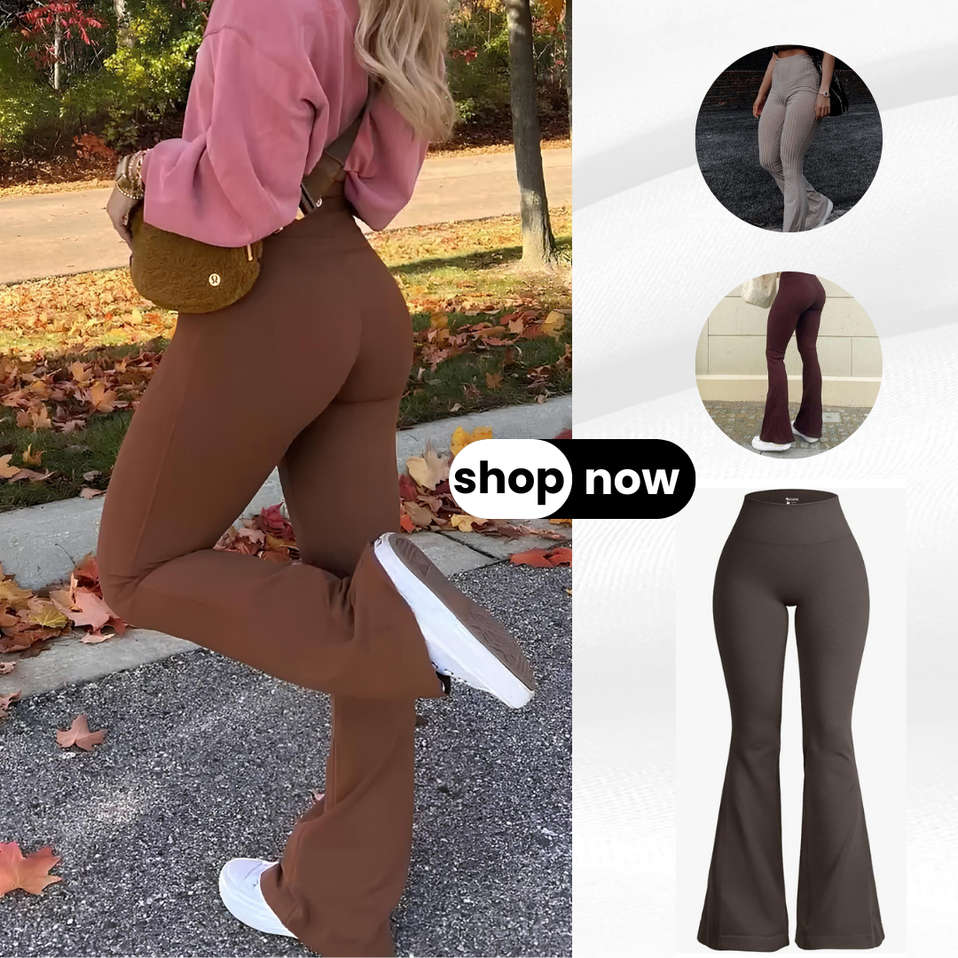 Chic High-Waist Flared Pants – Effortless Slim Fit